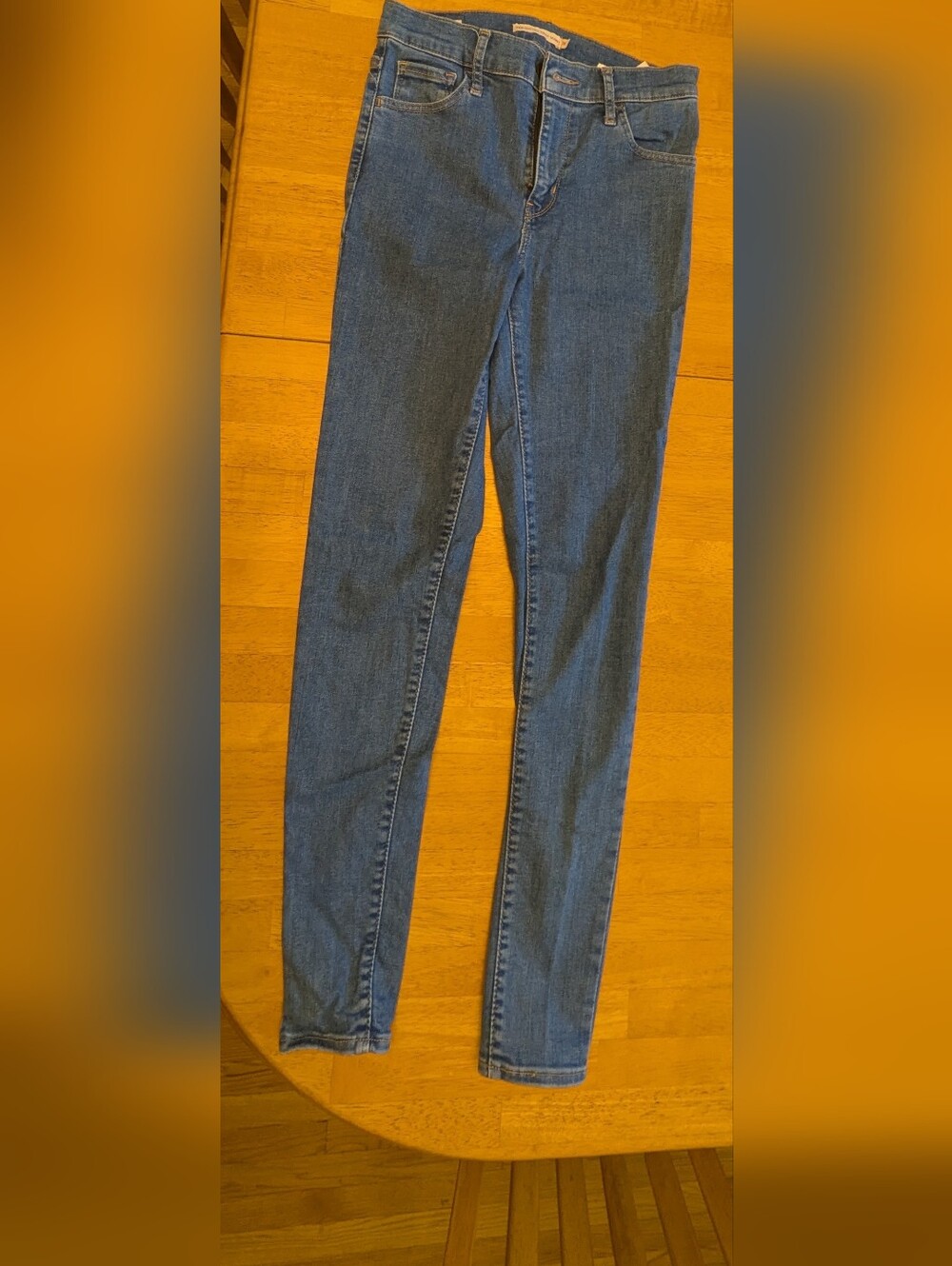 Levi's 720 High Rise Super Skinny Denim in Light Blue Size 26 - Picture 7 of 8